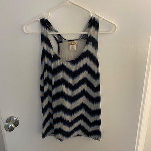Blue stripe tank